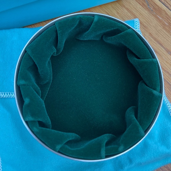 NEW Tiffany & Co. Pewter Box w/ Green Lining 4IN - Picture 5 of 9